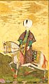 مینیاتوری از سلطان عثمان خان سوار بر اسب
