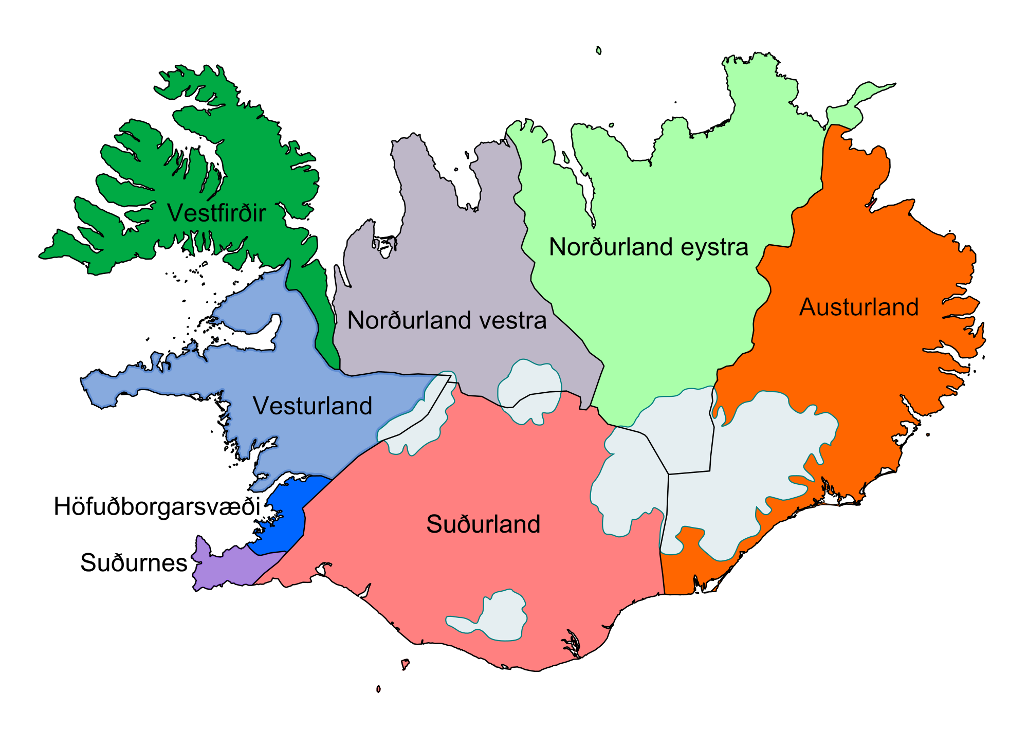Islandia - Mapa De Historia