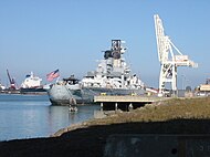 Docked at Terminal 3 in Richmond, California, for rework, 1 January 2012