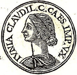 Юния Клавдила от „Promptuarii Iconum Insigniorum“