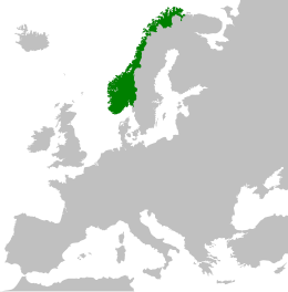 Regno di Norvegia - Localizzazione