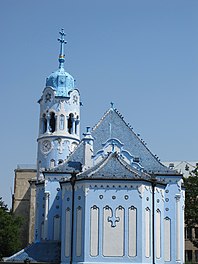 Ödön Lechners Blaue Kirche in Preßburg