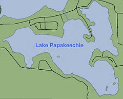 Diagram of Lake Papakeechie