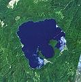十和田湖衛星写真