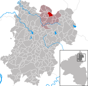 Poziția Lautzenbrücken pe harta districtului Westerwaldkreis