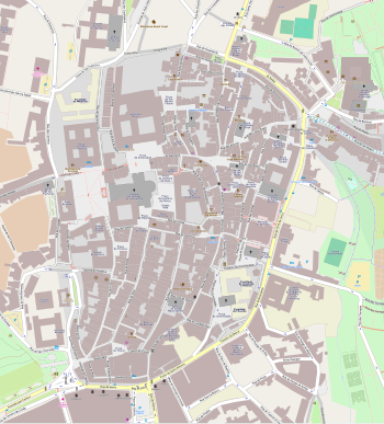 Mapa de Santiago de Compostela (centro histórico) (Santiago de Compostela)