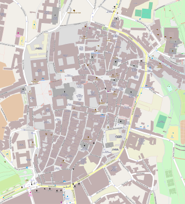 Mapa de localização/Santiago de Compostela (centro histórico)
