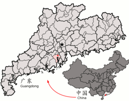 Distretto di Xinhui – Mappa