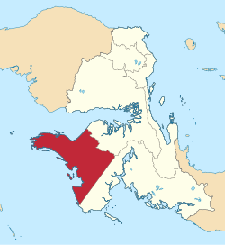 Location in West Papua