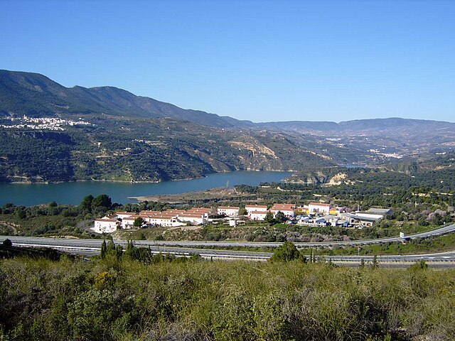 Vista de Peloteos, no município de Lecrín