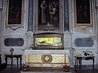 La chapelle consacrée à sainte Zita avec son reliquaire