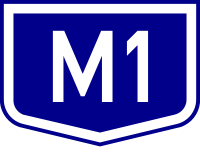 Pictogramme autoroute M1 en Hongrie
