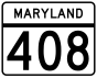 Maryland Route 408 marker