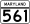 MD Route 561.svg