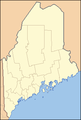 Blank map of Maine