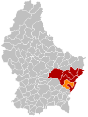 Localização de Flaxweiler em Luxemburgo