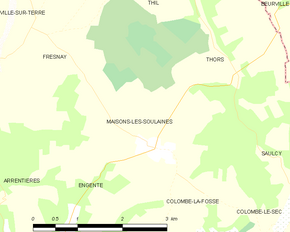 Poziția localității Maisons-lès-Soulaines