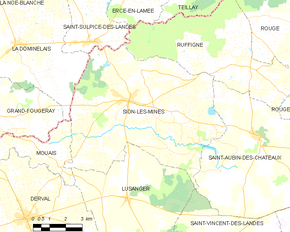 Poziția localității Sion-les-Mines