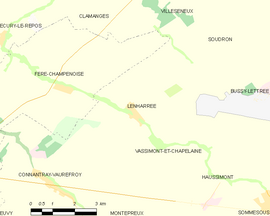 Mapa obce Lenharrée