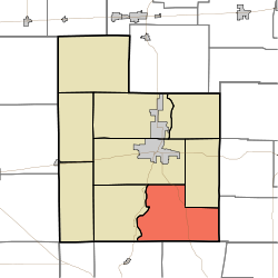Location of Jackson Township in Fayette County