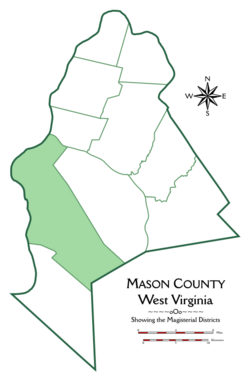 Location of Clendenin District in Mason County