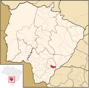Kart over Novo Horizonte do Sul