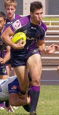 Asofa-Solomona playing for the Storm in 2014