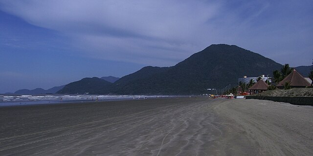 Vista praia do centro - Peruíbe.