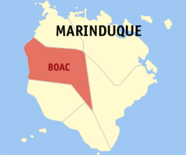 Kaart van Boac