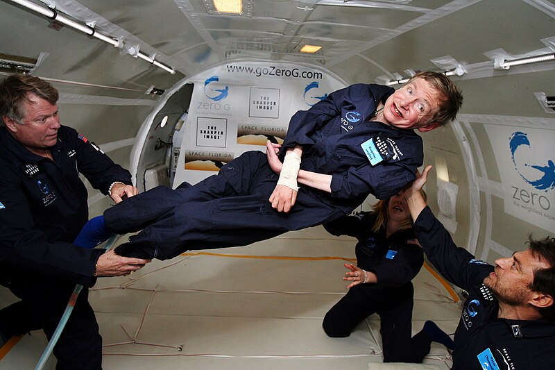 File:Physicist Stephen Hawking in Zero Gravity NASA.jpg