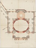 План здания Коллежа Мазарини. Национальный архив, Париж