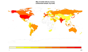 Fig. 5: mobile edits, per country