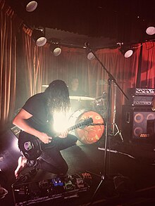 Rick Burke as Comacozer at Brighton Up Bar in Sydney, Australia, 2018.