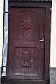 Öreg ajtó a főtér egyik házának bejáratán