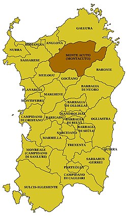 Monteacuto (Sardegna) - Localizzazione