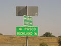 Signs on the Sacagawea Heritage Trail in Richland.