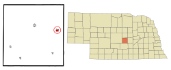 Location of Ashton, Nebraska