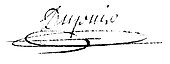 signature d'Antoine Dupuis