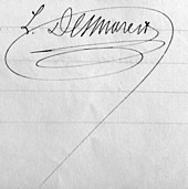 signature de Louis-François Desmarest