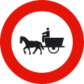 R-113 No animal-drawn vehicles