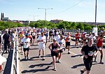 Löpare på Västerbron år 2009.