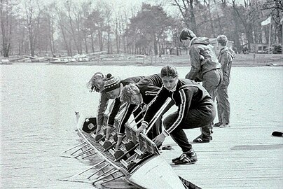 Czwórka Gedanii w 1981: W. Kiełsznia, U. Niebrzydowska, I. Kaczorek, Z. Kwela, st. Malinowska