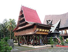 Nias house at North Sumatra pavilion
