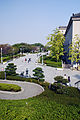 美術館前、慶沢園から茶臼山公園への道