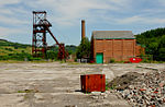 Cefn Coed Colliery chimney and boiler house flue