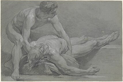 Two Nude Male Figures