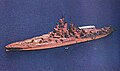 Americká bitevní loď USS Nevada upravená jako cílová loď pro jaderné zkoušky uskutečněné v rámci operace Crossroads