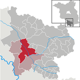 Kaart van Uebigau-Wahrenbrück