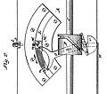 Výkres k patentu na člunek k šicímu stroji z roku 1850