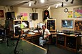 John Kraniak at the controls running his show, "Entertainment", in WORT's main studio